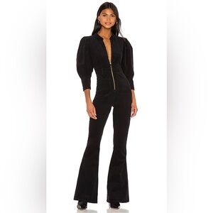 WEWOREWHAT 70s Corduroy Jumpsuit in Black Size XS